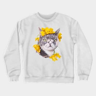 Willow The Beautiful Cat face Crewneck Sweatshirt